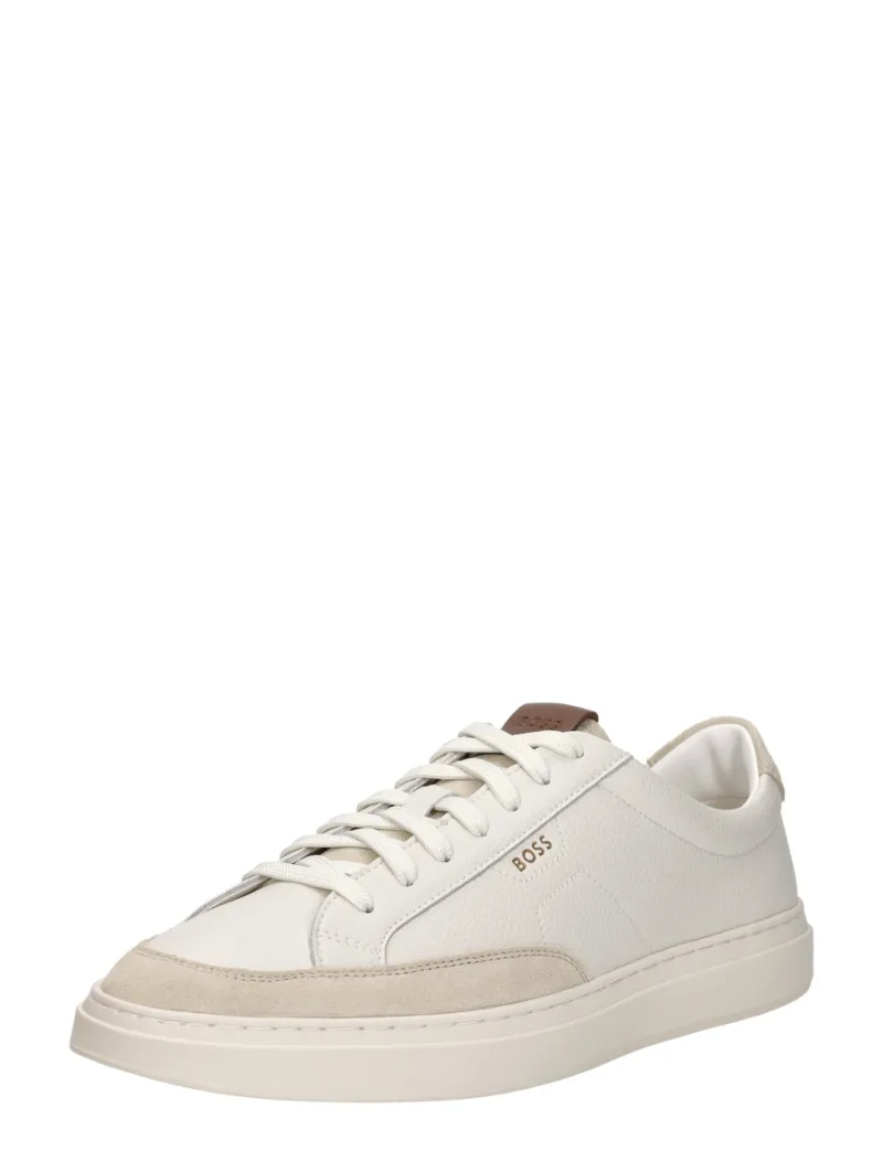 Hugo Boss Kieran Tennis, lage sneakers voor heren in wit, foto 2 van 2