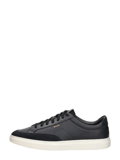Hugo Boss Kieran Tennis, lage sneakers voor heren in blauw, foto 1 van 4