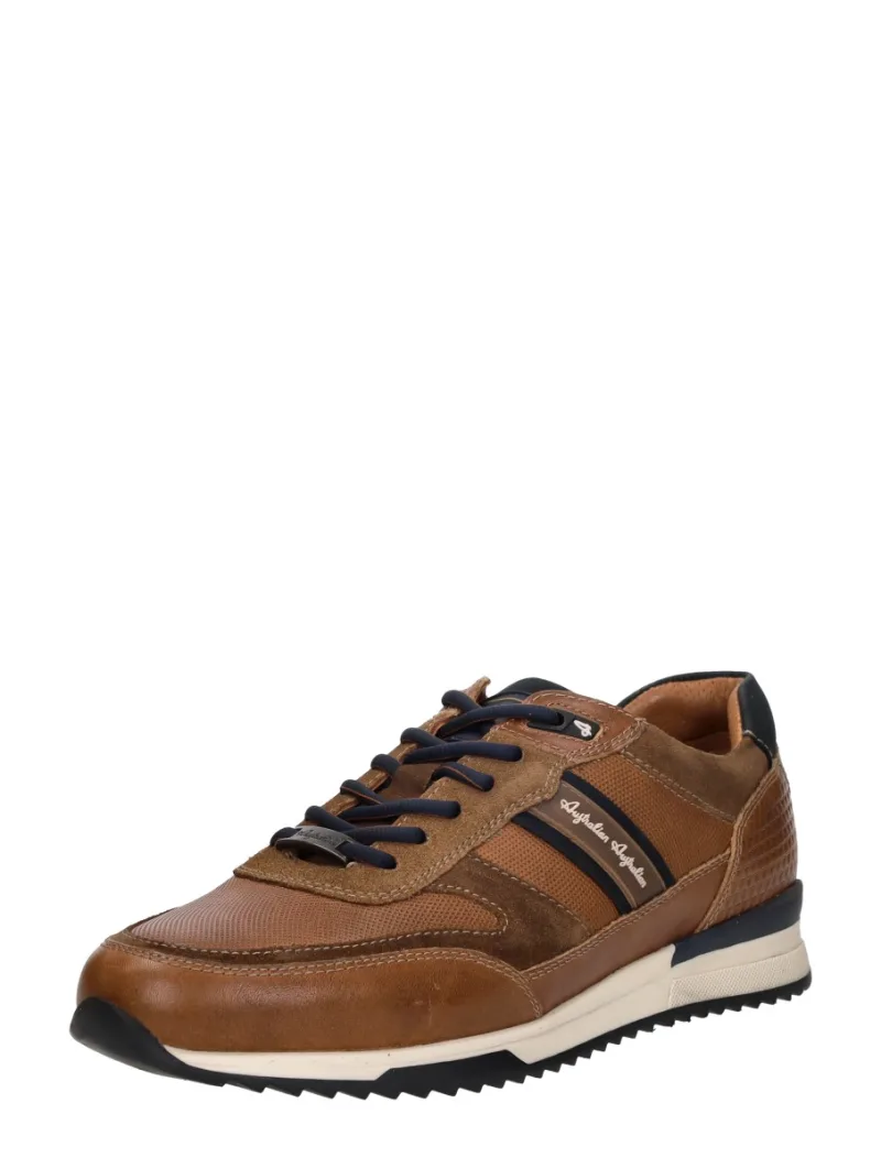Australian Filmon, lage veterschoenen voor heren in cognac, foto 2 van 2