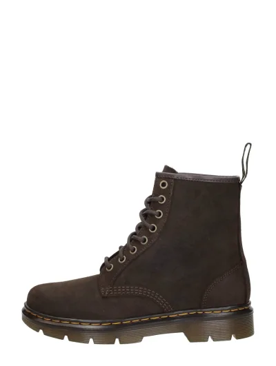 Dr. Martens Aprile Boot, hoge veterschoenen voor dames in donkerbruin, foto 1 van 4