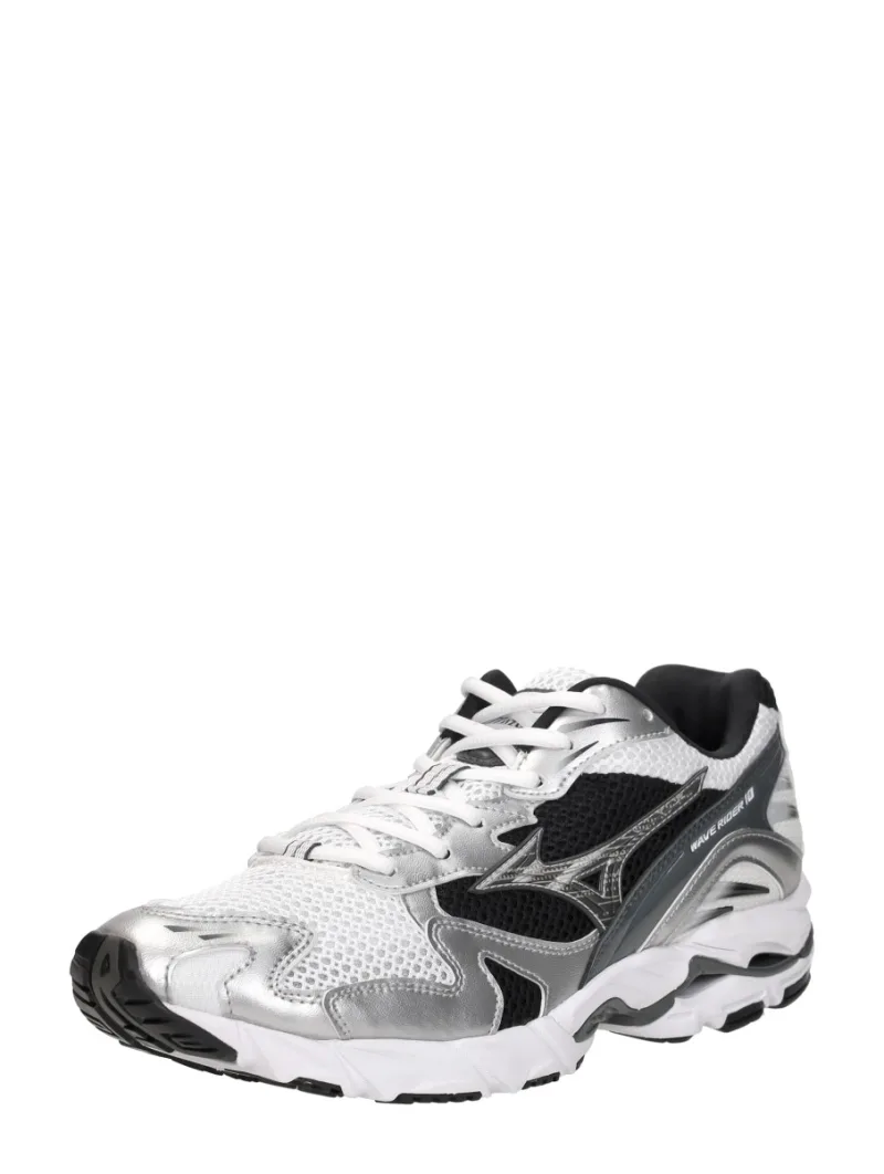 Mizuno Wave Rider 10, lage sneakers voor heren in wit, foto 2 van 2