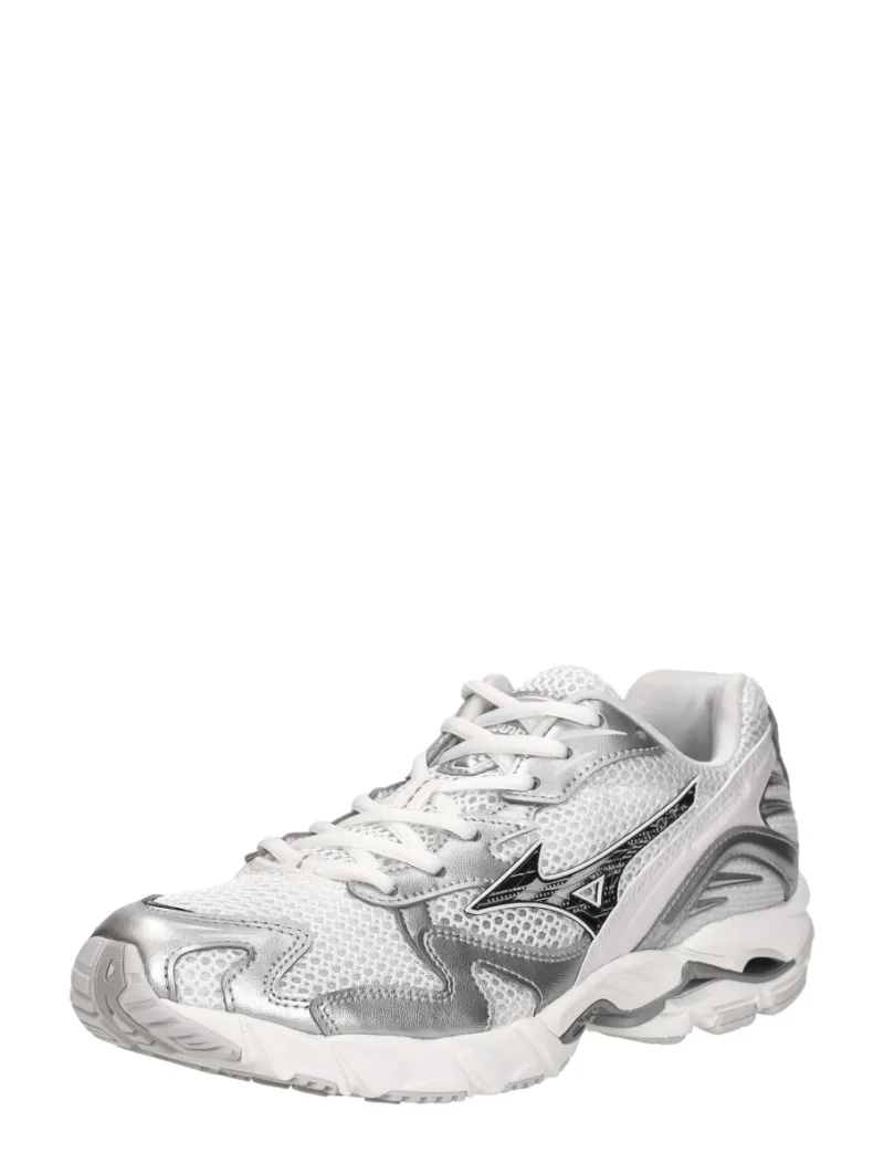 Mizuno Wave Rider 10, lage sneakers voor dames in wit, foto 2 van 2