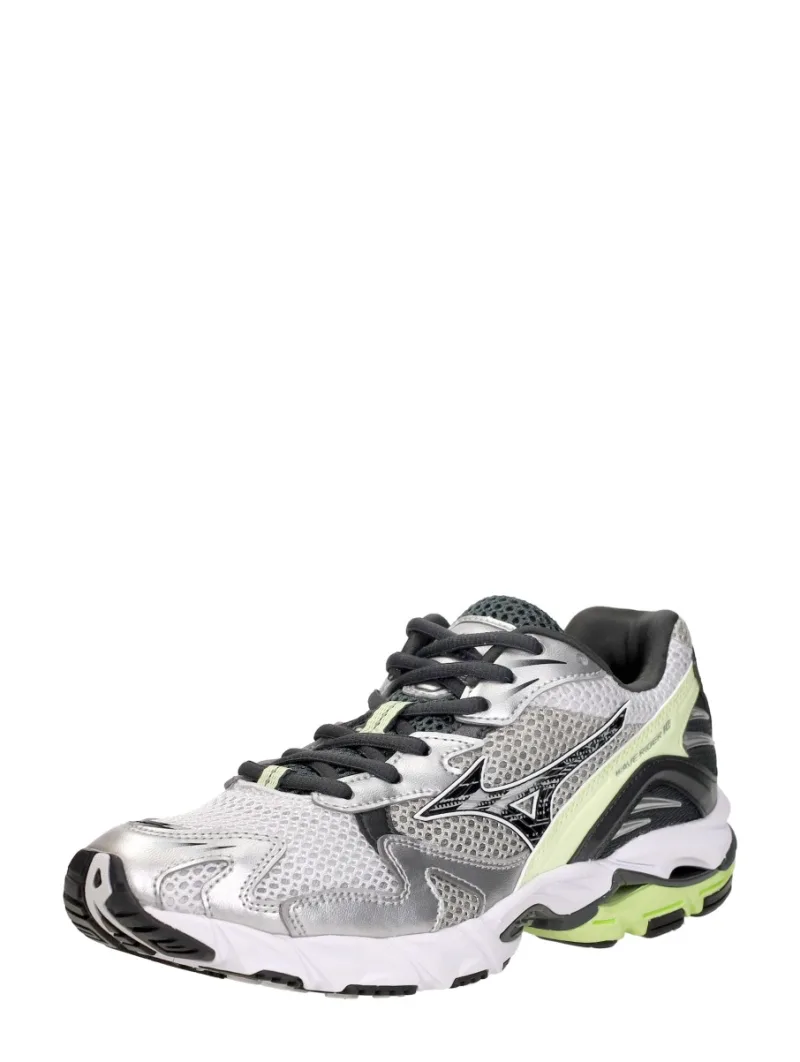 Mizuno Wave Rider 10 zilver, lage sneakers voor dames in zilverkleur, foto 2 van 2