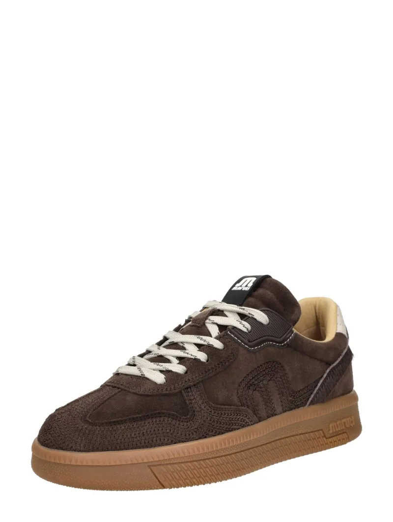 Maruti Yale Emboidery, lage veterschoenen voor dames in donkerbruin, foto 2 van 2