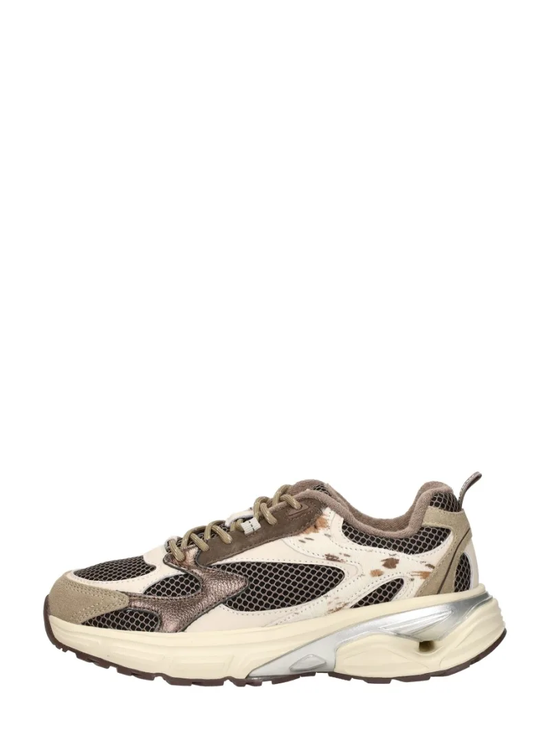 Maruti Roma, lage veterschoenen voor dames in beige