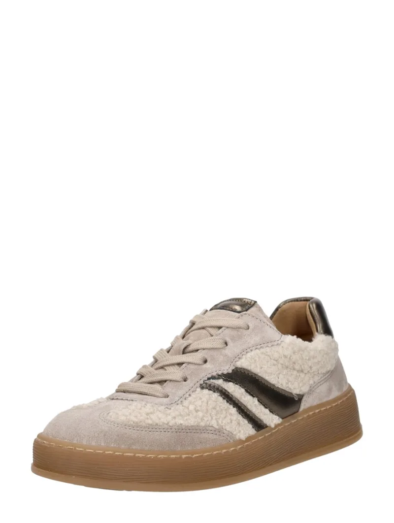 Gabor Sneakers Laag, lage veterschoenen voor dames in beige, foto 2 van 2