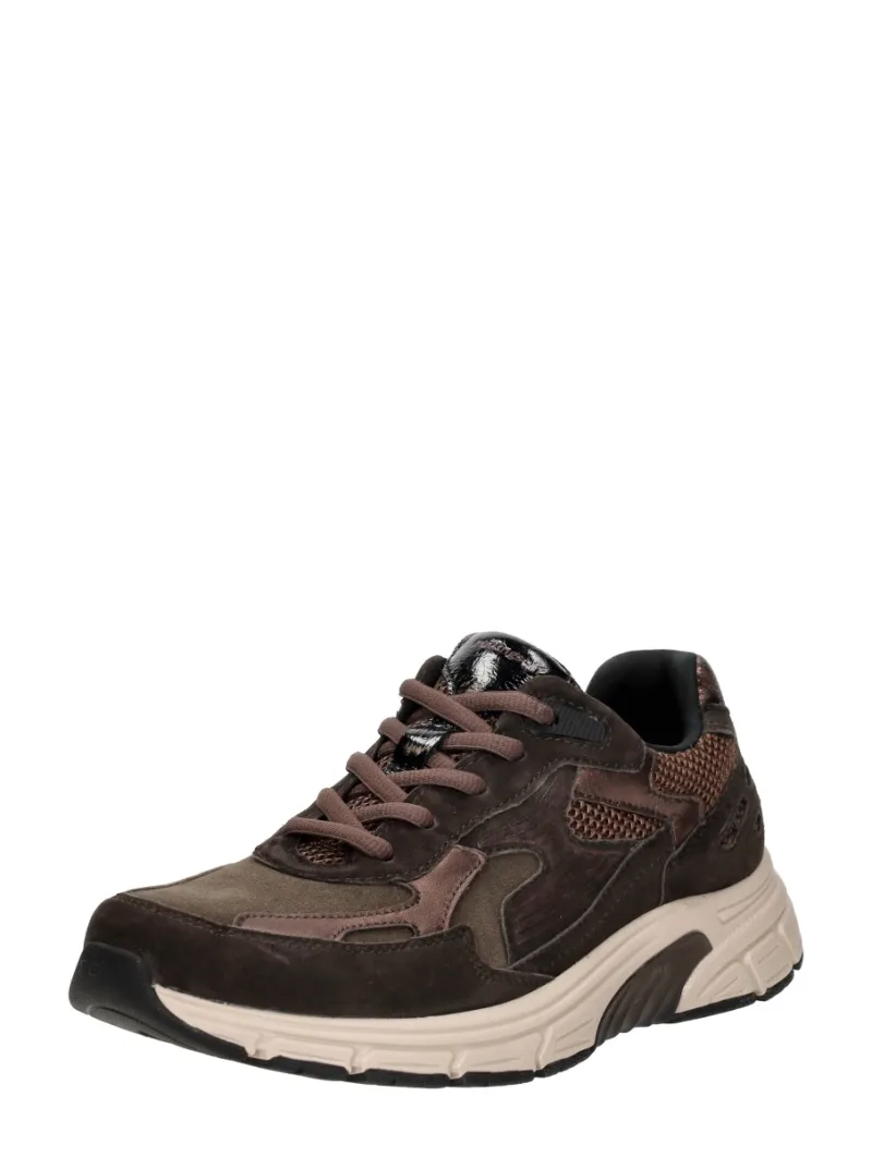 Gabor Rollingsoft, lage veterschoenen voor dames in donkerbruin, foto 2 van 2