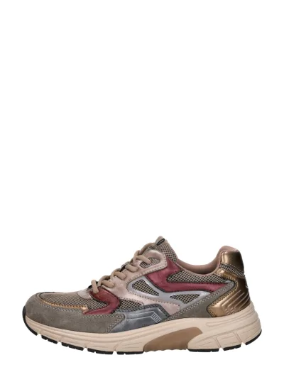Gabor Rollingsoft, lage veterschoenen voor dames in taupe, foto 1 van 4