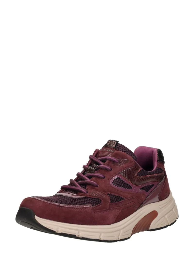 Gabor Rollingsoft, lage veterschoenen voor dames in bordeaux, foto 2 van 2