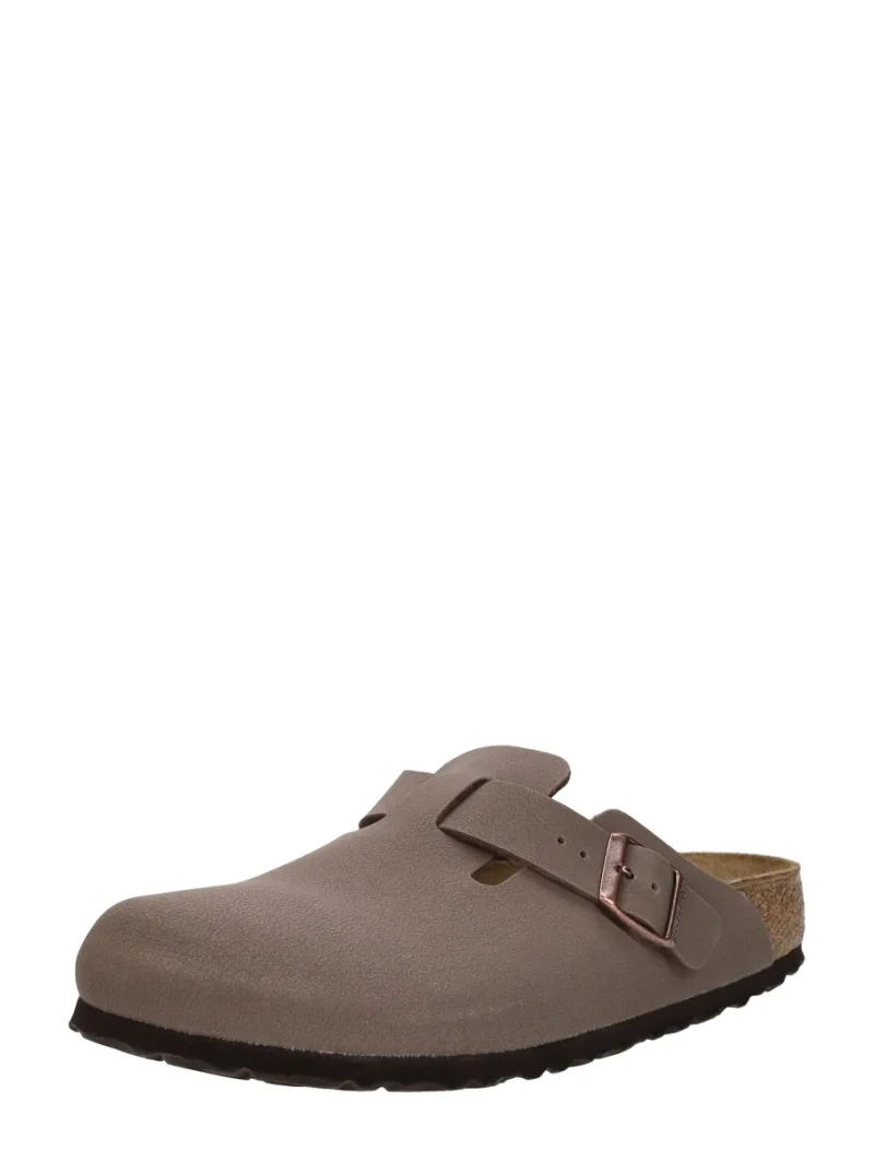 Birkenstock Boston, dichte slippers voor dames in donkerbruin, foto 2 van 2