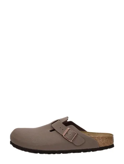 Birkenstock Boston, dichte slippers voor dames in donkerbruin, foto 1 van 4