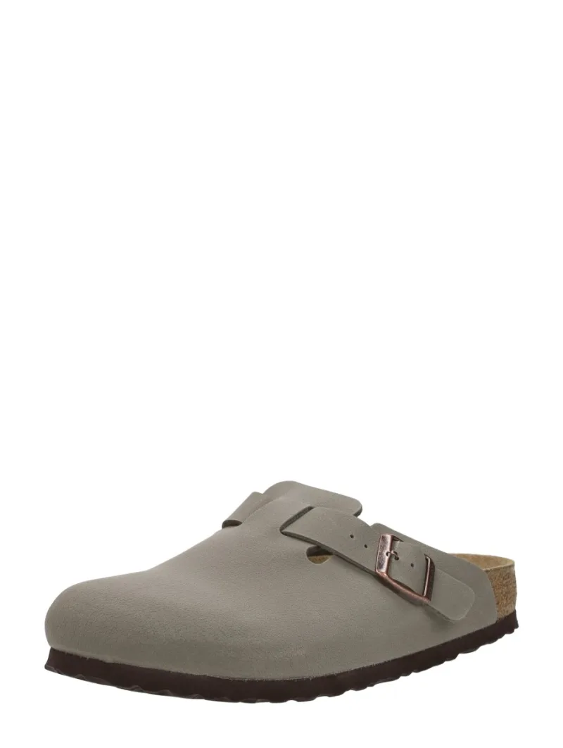 Birkenstock Boston, dichte slippers voor dames in taupe, foto 2 van 2