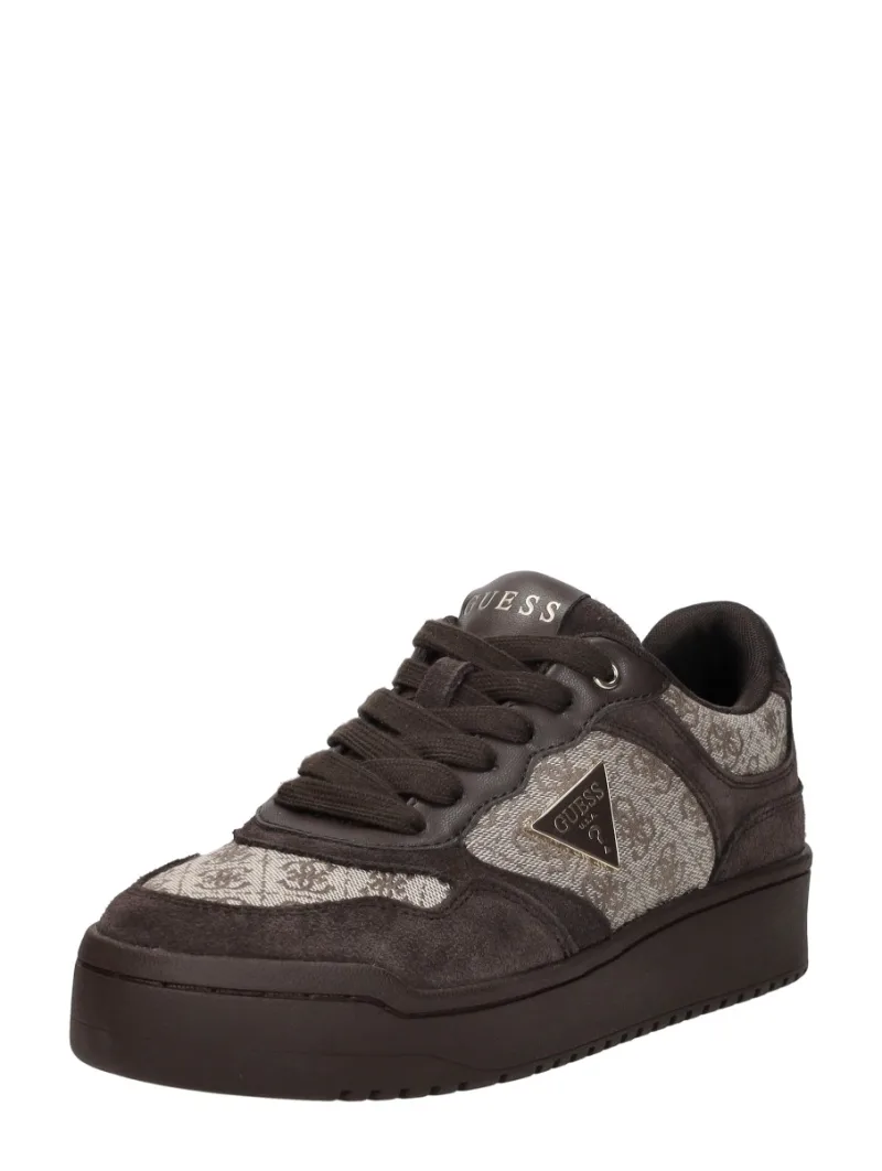 Guess Miram 16, lage sneakers voor dames in donkerbruin, foto 2 van 2