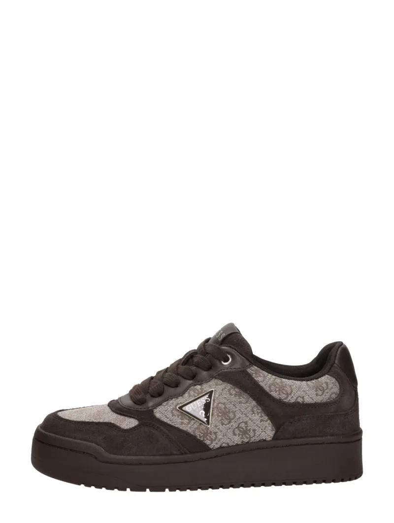Guess Miram 16, lage sneakers voor dames in donkerbruin