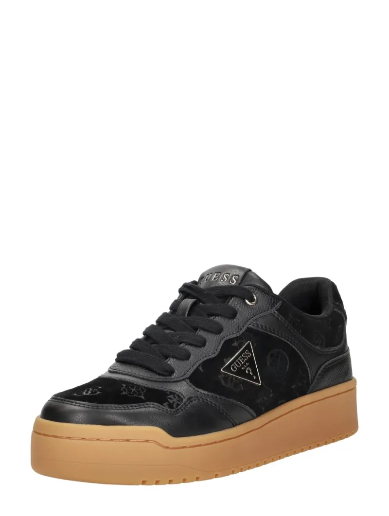 Guess Miram 17, lage sneakers voor dames in zwart, foto 2 van 2