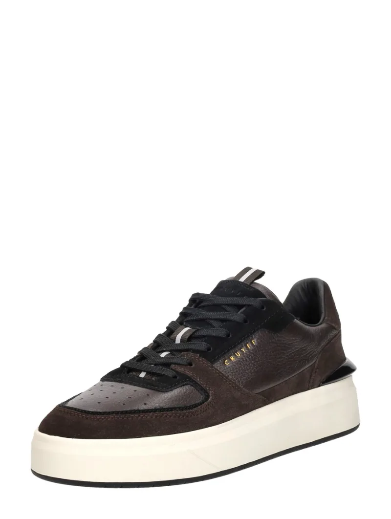 Cruyff Surefire Tennis, lage sneakers voor heren in donkerbruin, foto 2 van 2