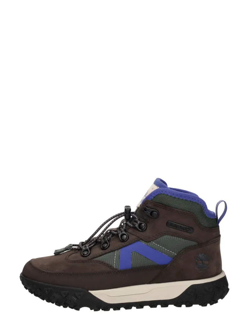 Timberland GreenStride Motion, hoge veterschoenen voor jongens in donkerbruin