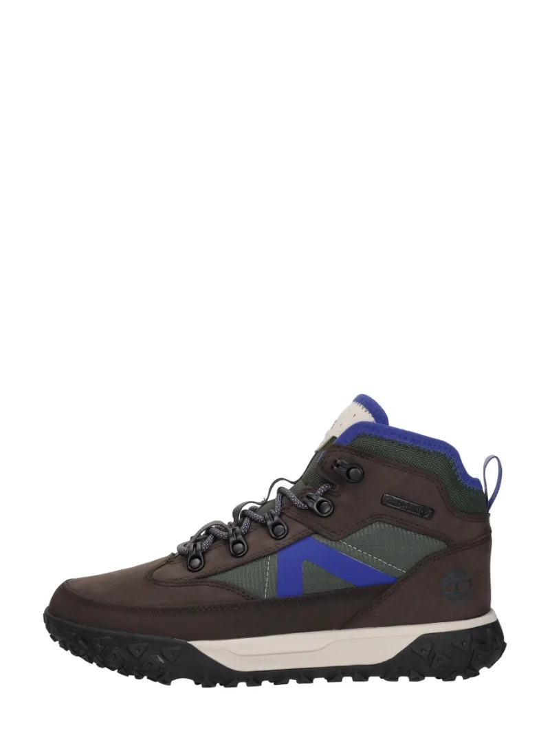 Timberland GreenStride Motion, hoge veterschoenen voor jongens in donkerbruin