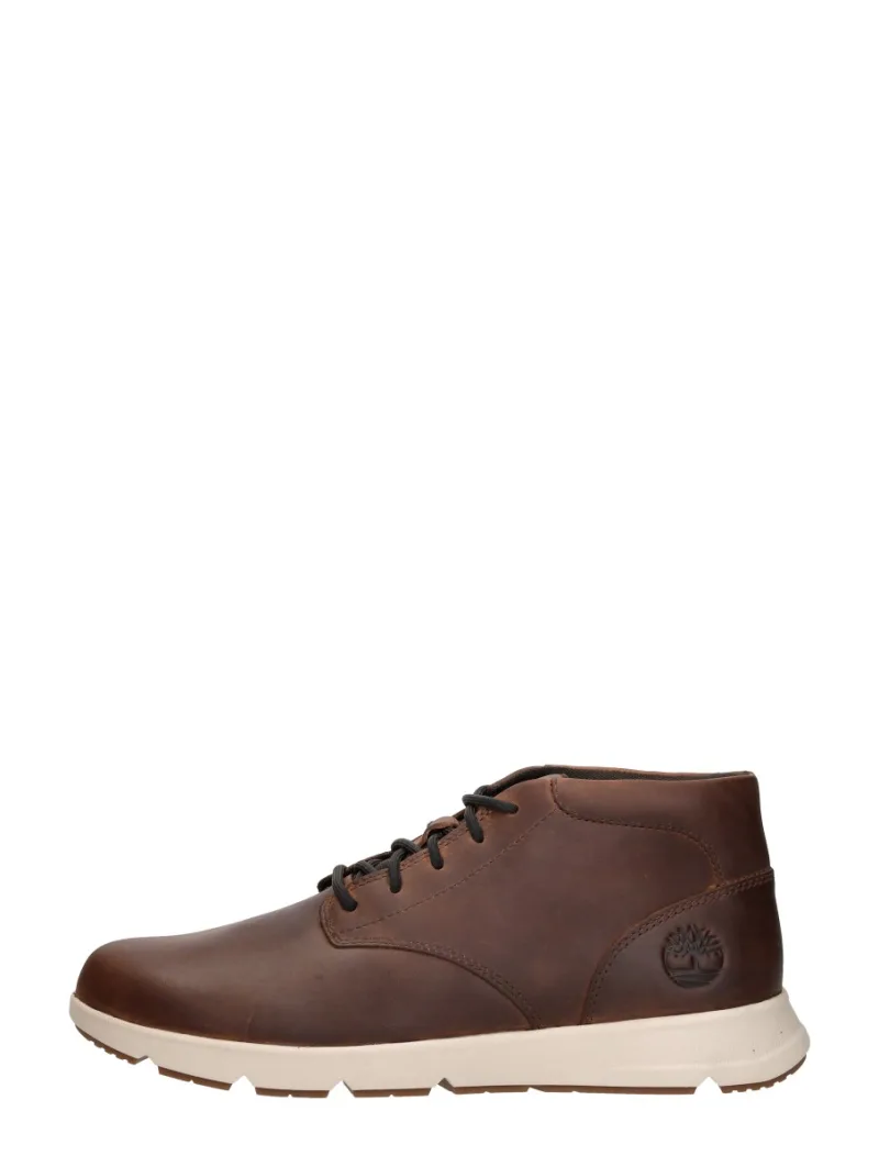 Timberland Parker Street, hoge veterschoenen voor heren in donkerbruin