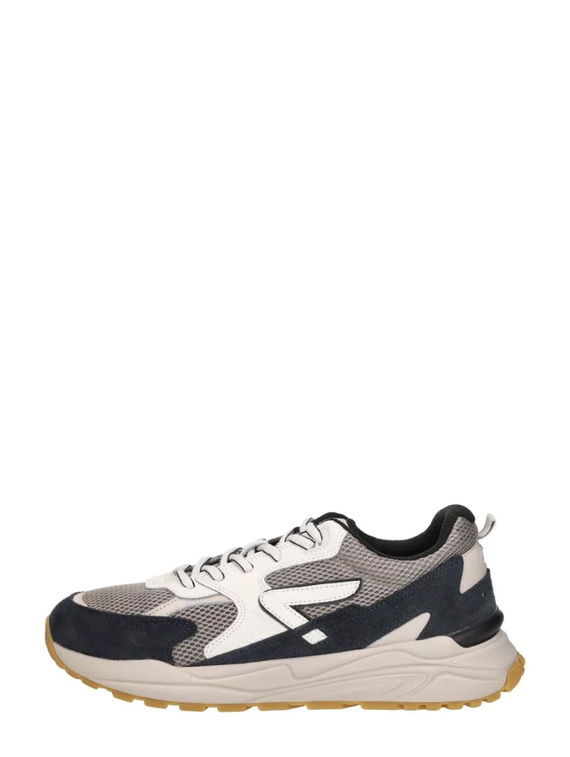 Hub Grid, lage sneakers voor heren in blauw