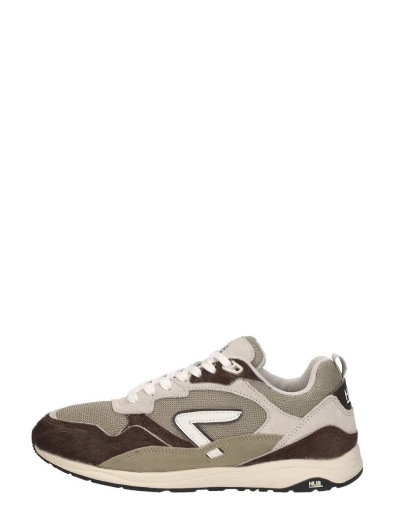 Hub Glide 2.0, lage sneakers voor dames in donkerbruin