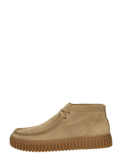 Clarks Torhill Hi, hoge veterschoenen voor heren in beige, foto 1 van 4