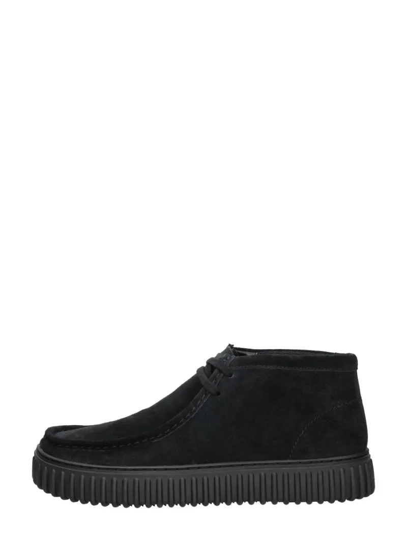 Clarks Torhill Hi, hoge veterschoenen voor heren in zwart