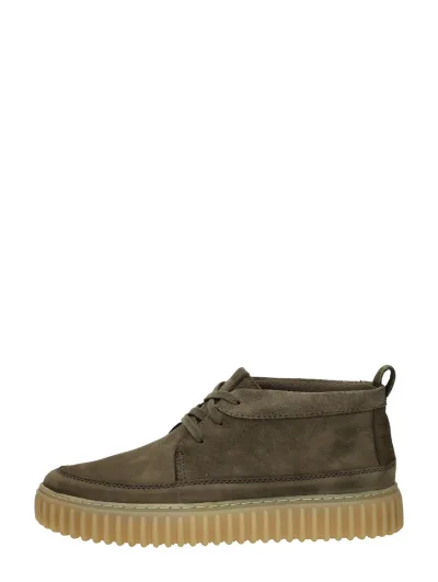 Clarks Torhill Lace Hi, hoge veterschoenen voor heren in khaki, foto 1 van 4