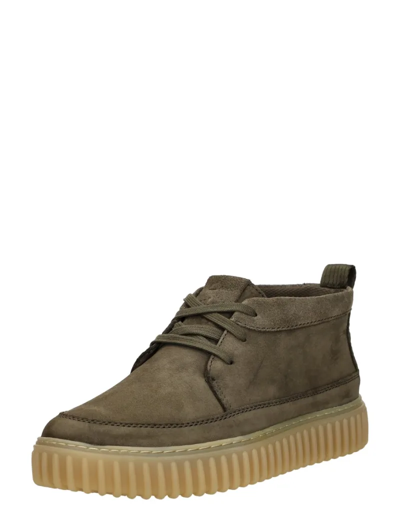 Clarks Torhill Lace Hi, hoge veterschoenen voor heren in khaki, foto 2 van 2
