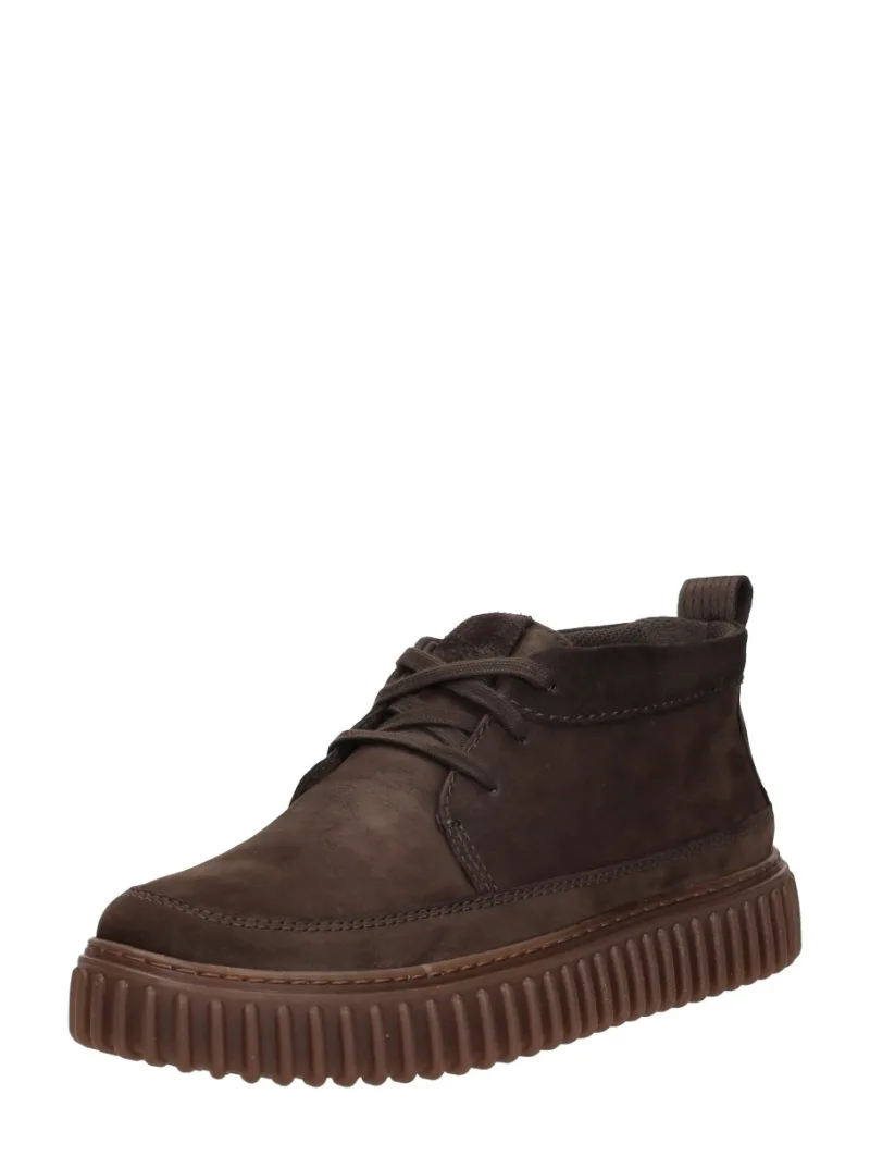 Clarks Torhill Lace Hi, hoge veterschoenen voor heren in donkerbruin, foto 2 van 2