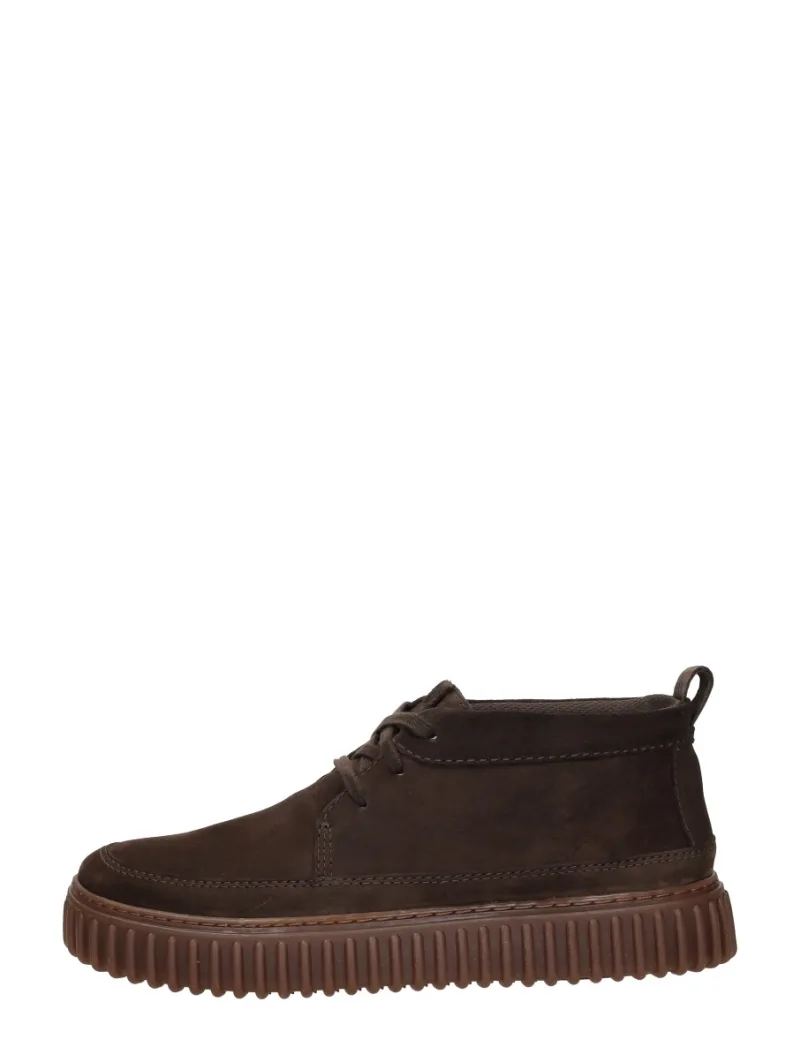 Clarks Torhill Lace Hi, hoge veterschoenen voor heren in donkerbruin