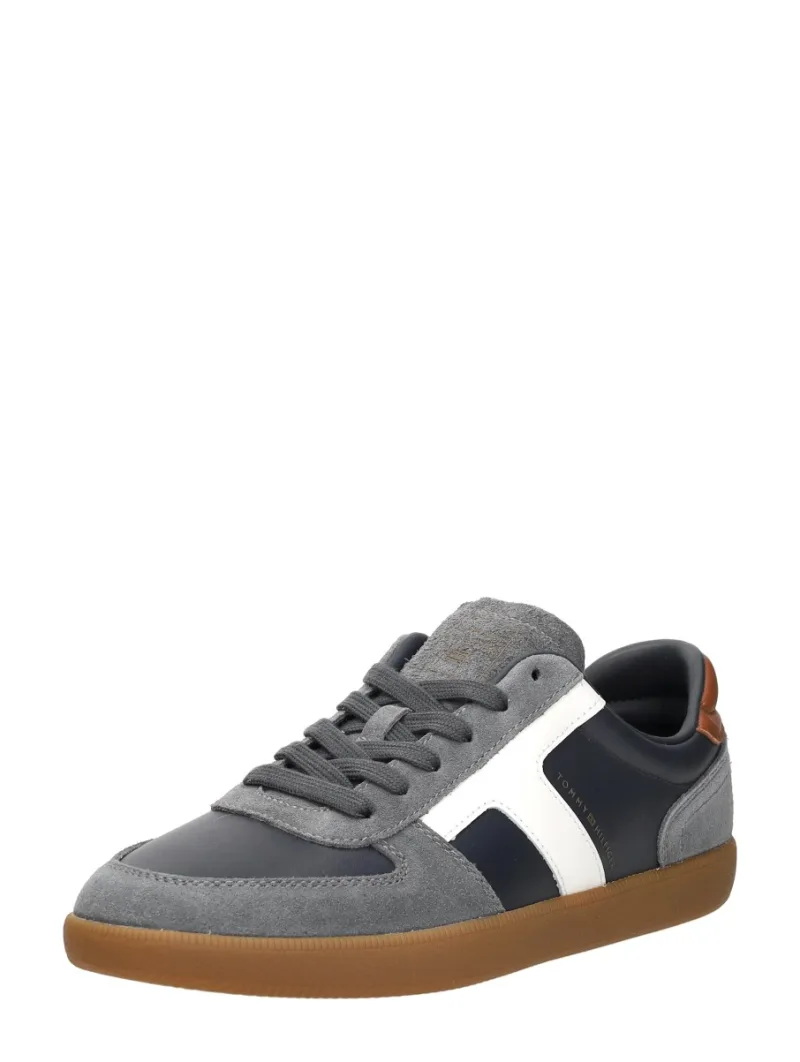 Tommy Hilfiger TH Tribeca Sneaker Mix, lage sneakers voor heren in blauw, foto 2 van 2