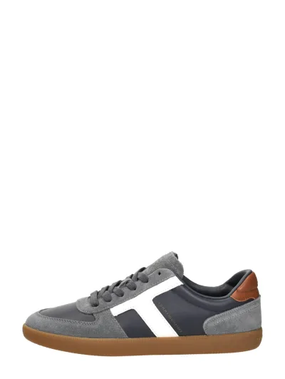 Tommy Hilfiger TH Tribeca Sneaker Mix, lage sneakers voor heren in blauw, foto 1 van 4