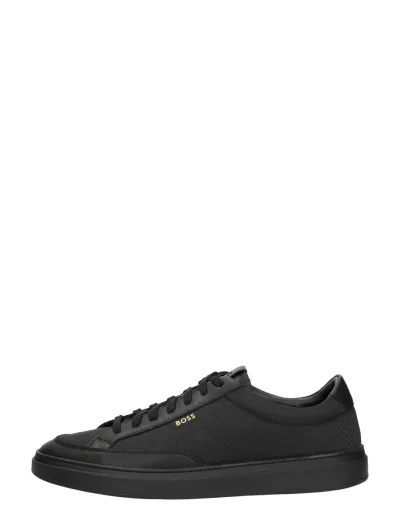 Hugo Boss Kieran Tennis, lage sneakers voor heren in zwart, foto 1 van 4
