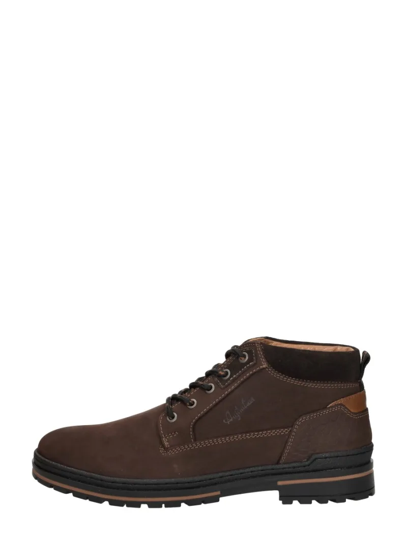 Australian Middelburg, hoge veterschoenen voor heren in donkerbruin