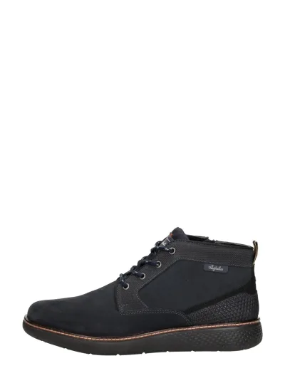 Australian Daryl, hoge veterschoenen voor heren in blauw, foto 1 van 4