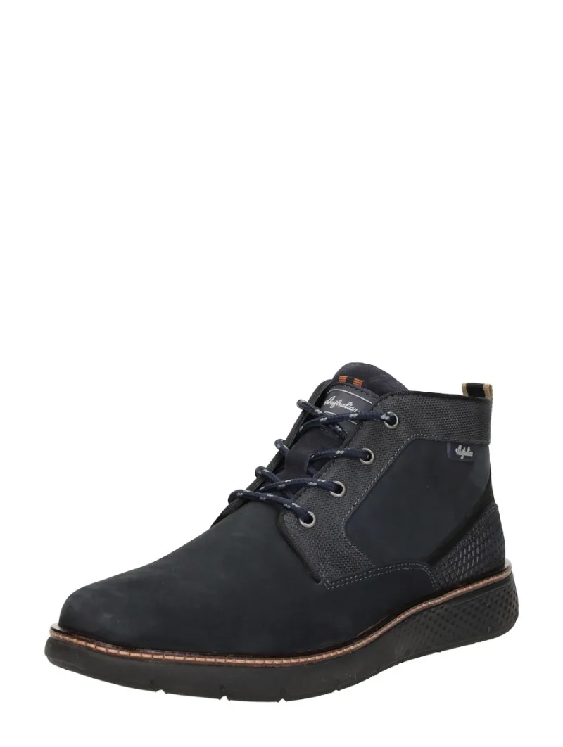 Australian Daryl, hoge veterschoenen voor heren in blauw, foto 2 van 2