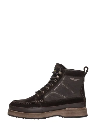 PME Legend Wingmark LB-30, hoge veterschoenen voor heren in donkerbruin, foto 1 van 4