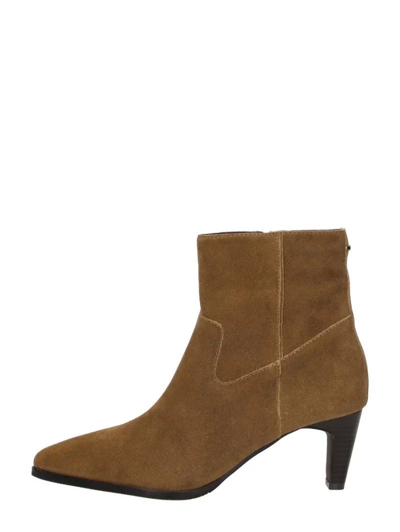 Mexx Vera Tate, enkellaarsjes hak voor dames in cognac
