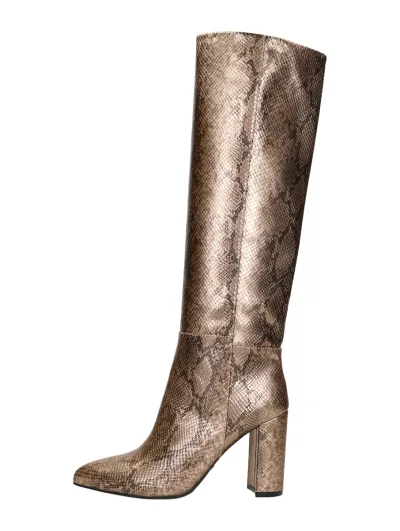 Mexx Krystal Indy, lange laarzen voor dames in goudkleur, foto 1 van 4