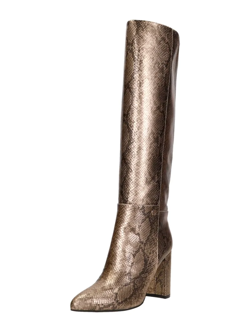 Mexx Krystal Indy, lange laarzen voor dames in goudkleur, foto 2 van 2