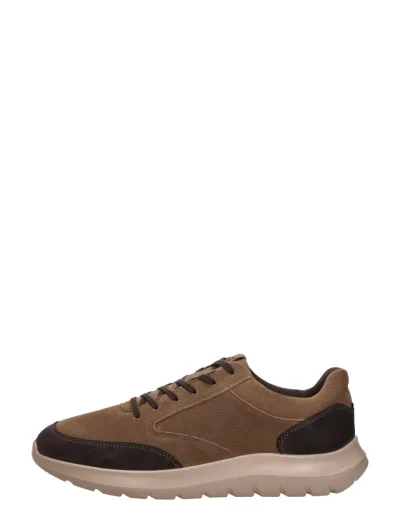 ECCO City Stride, lage veterschoenen voor heren in cognac, foto 1 van 4