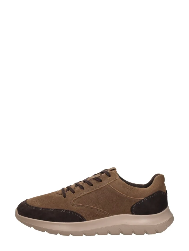 ECCO City Stride, lage veterschoenen voor heren in cognac, foto 1 van 4
