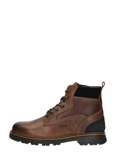 Sub55 Veterschoenen Hoog, hoge veterschoenen voor heren in cognac, foto 1 van 4