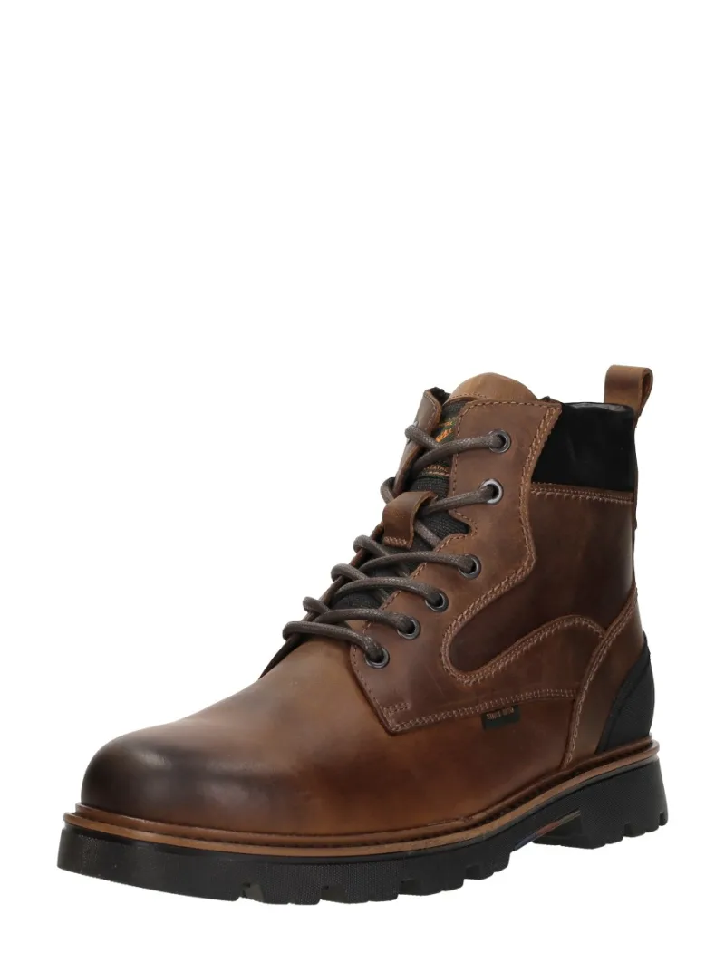 Sub55 Veterschoenen Hoog, hoge veterschoenen voor heren in cognac, foto 2 van 2