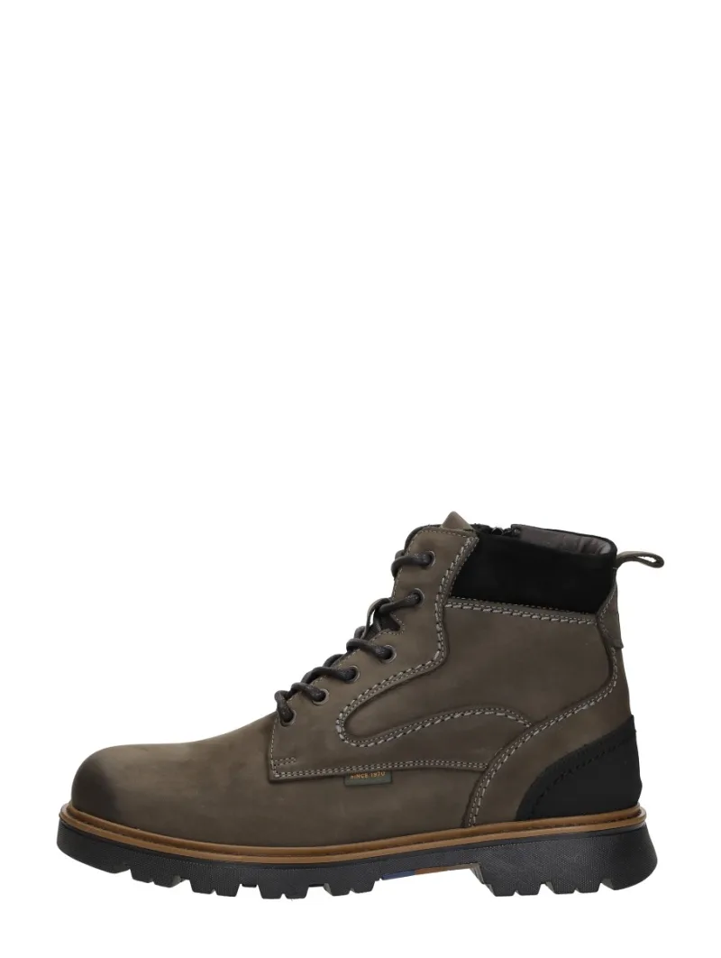 Sub55 Veterschoenen Hoog, hoge veterschoenen voor heren in taupe