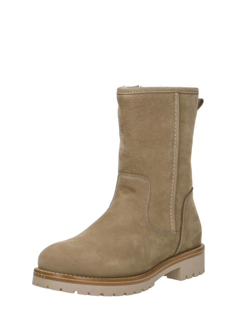 Sub55 Enkellaarsjes Plat, enkellaarsjes plat voor dames in beige, foto 2 van 2