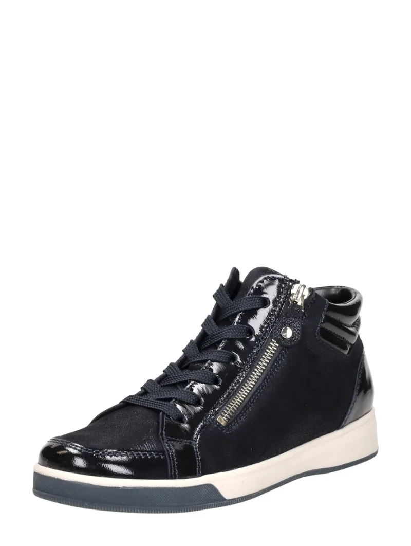 Ara Rom-ST-High-Soft, hoge veterschoenen voor dames in blauw, foto 2 van 2