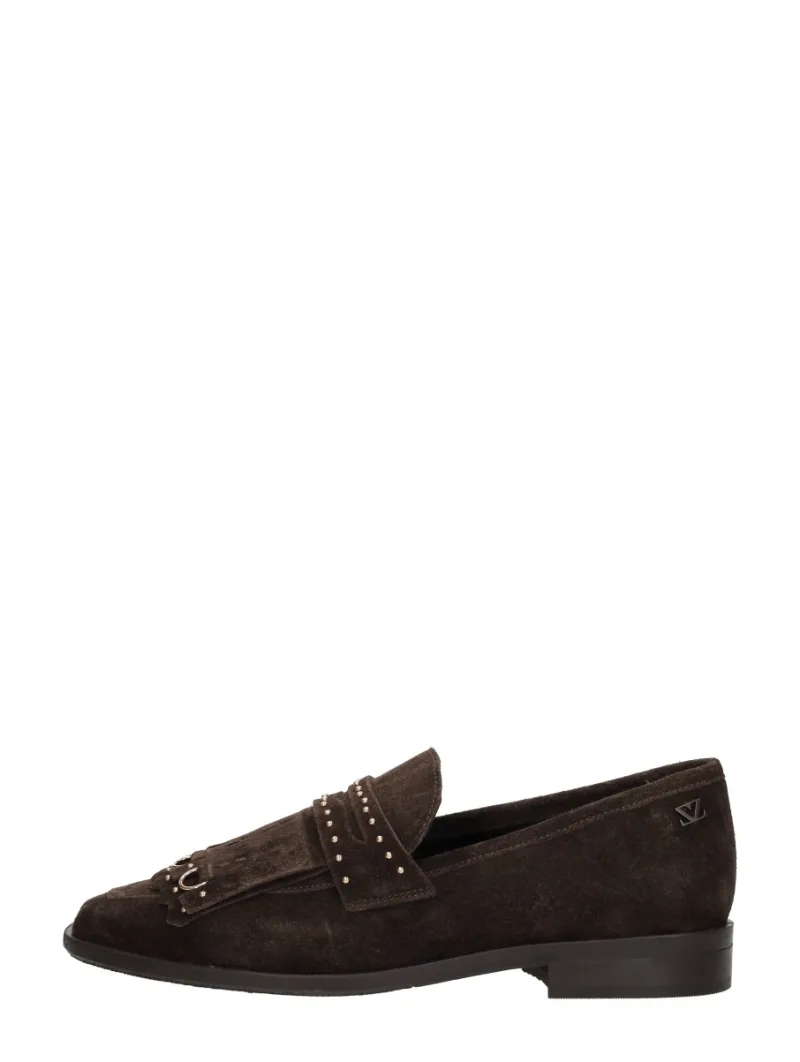Lazamani Suus, mocassins & loafers voor dames in donkerbruin