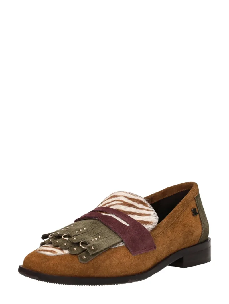 Lazamani Lola, mocassins & loafers voor dames in cognac, foto 2 van 2